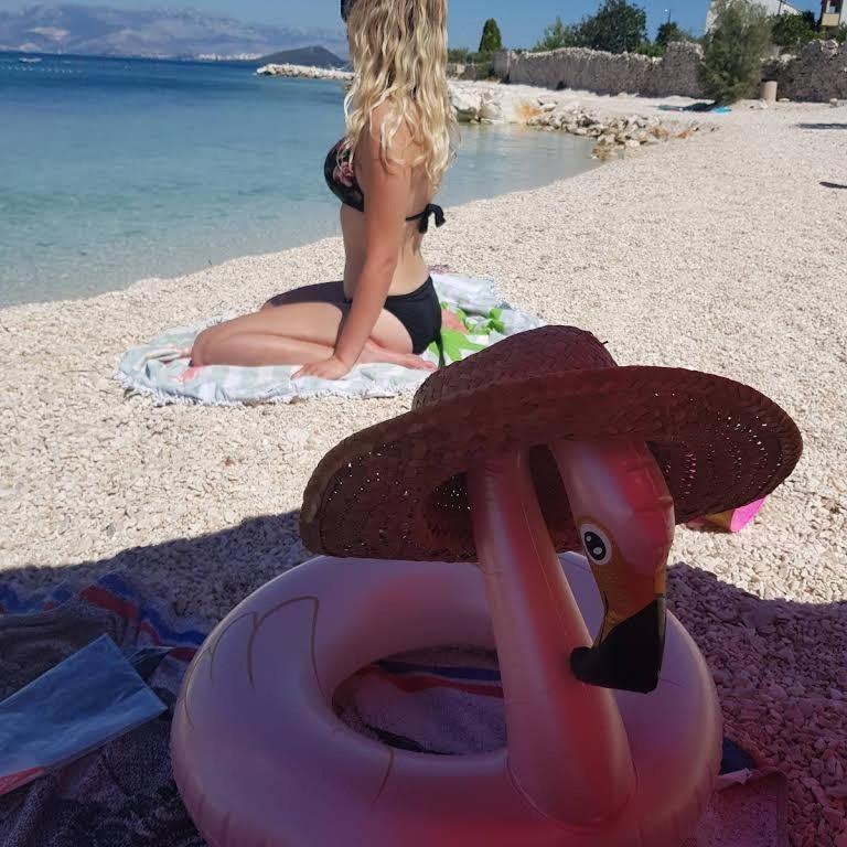 Ferienwohnung In Arbanija Mit Meerblick, Balkon, Klimaanlage, W-Lan 5137-1 Trogir Eksteriør billede